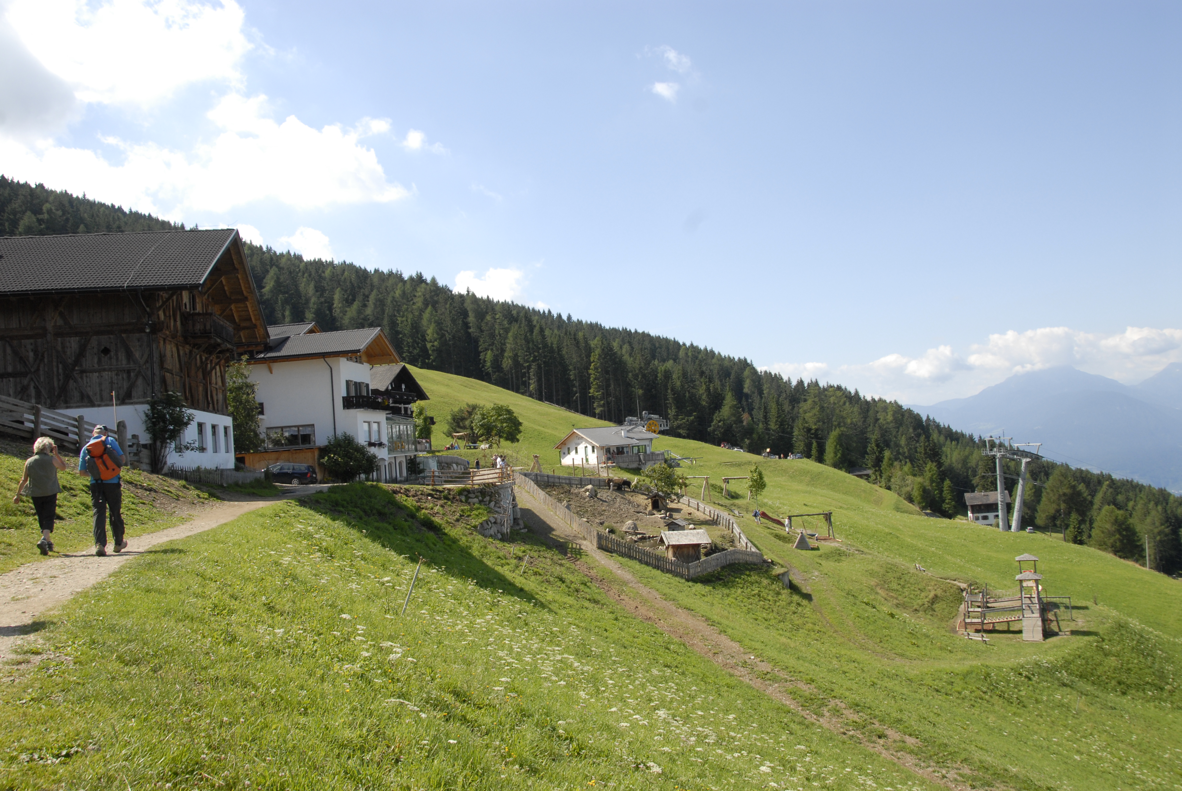 Familienausflug zur Taser Alm in Schenna, Südtirol